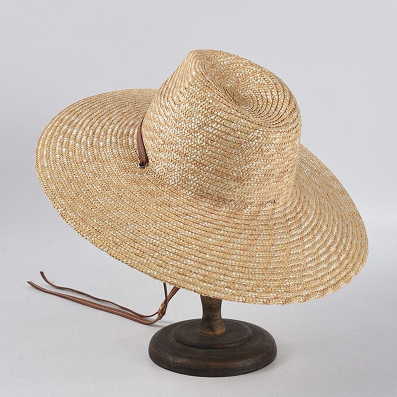New Belt Strap Straw Sun Hat For Women Fashion Vacation Beach UV Hats WideBrim Panama Hats Outdoor