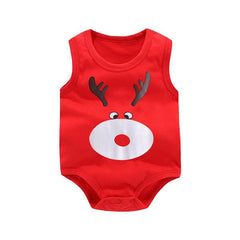 Newborn Baby Boys Girls Cartoon Cotton Bodysuit Infant Baby Bag Fart Sleeveless Vest Jumpsuit Summer Thin Penguin Pajamas Outfit