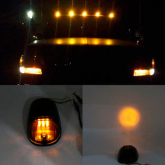 Smoked 5 Pcs 12 LED Vehicle Car Cab Roof Running Marker Lights for Truck SUV Off Road Set Bulb Lamp Car Styling