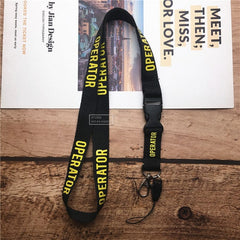 2 in 1 mobile phone lanyard key ring sling badge neckband Keychain anti-lost Badges ID Cell Phone Rope Neck Straps