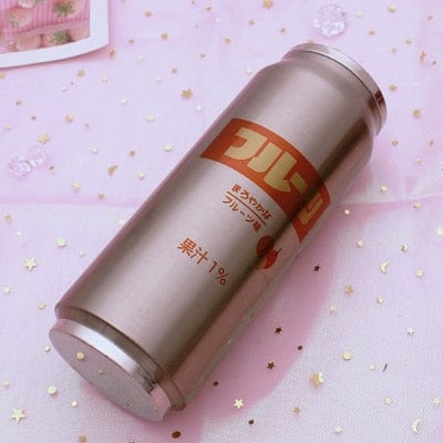 Creative Stainless Steel Japan Juice Candy Color Drink Cans Thermos Portable Unisex Students Personality Trendy Straw Cup - Wowza