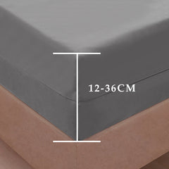 Waterproof Mattress Cover with Zipper Dust-proof Fitted Sheet for Double Bed, Twin, Full, Queen, King