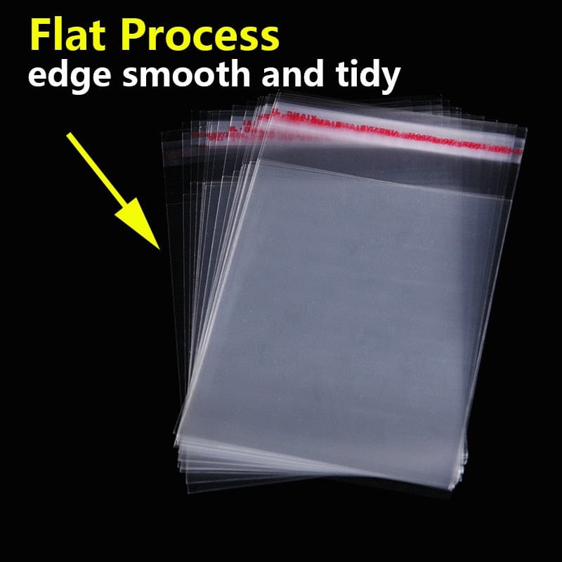 Transparent Self Sealing Small Poly OPP Plastic Bags Jewelry Gift Packing Self Adhesive Cookie Candy Packaging Cellophane Bag