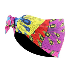 African Pattern Print Headband for Women Twist Style Hair Band Salon Make Up Hair Wrap Headwear Turban Ladies Hair Accessories