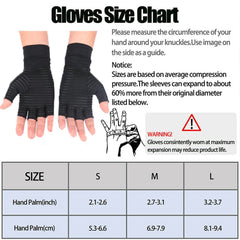 Aptoco Compression Arthritis Gloves Women Men Joint Pain Relief Half Finger Brace Therapy Wrist Support Anti-slip Therapy Gloves