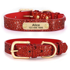 Leather Cat Collar Personalized Cat Collar For Puppy Small Dogs Pet Kitten Nameplate Collar Free Engraving Adjustable - Wowza