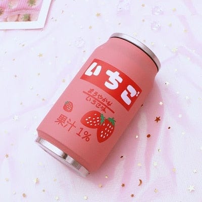 Creative Stainless Steel Japan Juice Candy Color Drink Cans Thermos Portable Unisex Students Personality Trendy Straw Cup - Wowza