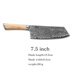 67-layer steel V gold 10 Damascus kitchen knife chef Gyuto Santoku Cleaver Paring Steak Slicing Utility Boning Salmon - Wowza