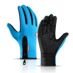 Winter Cycling Gloves Bicycle Warm Touchscreen Full Finger Gloves Waterproof Outdoor Bike Skiing Motorcycle Riding