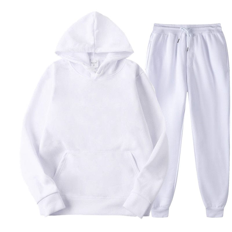 Two Piece Set Casual Fleece Tracksuit Women Winter 2020 Women's Sets Oversized Hooded Long Sleeve Hoodie Sport Pants Lady Suit