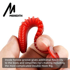 MEREDITH Awaruna Fishing Lures 8cm 9.5cm 13cm Artificial Baits Wobblers Soft Lures Shad Carp Silicone Fishing Soft Baits Tackle