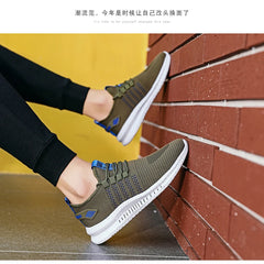 Fashion Sneakers Lightweight Men Casual Shoes Breathable Male Footwear Lace Up Walking Shoe