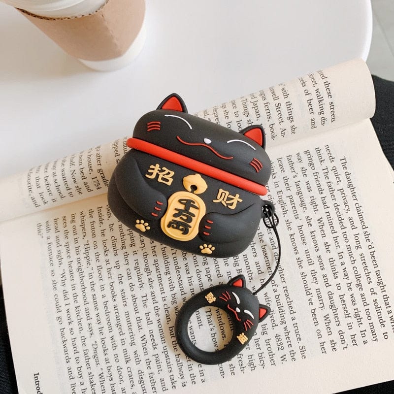 Lovely Case for Airpods Pro Japanese Style Lucky Cat Silicone Earphone Case For Apple Airpods 1 2 3 Case Cute Protective Cover