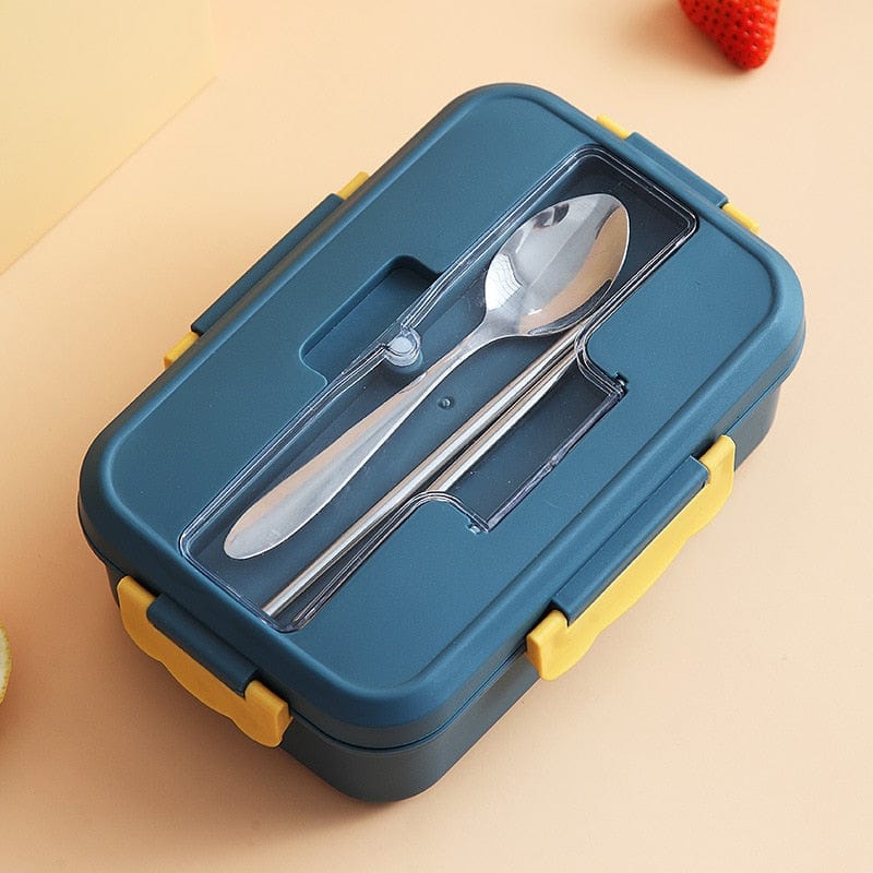 Lunch Box Food Container Bento Box Heated Lunchbox Kids Lunchbox Snack Straw Wheat Korean Sealed Student Plastic Box for Food - Wowza