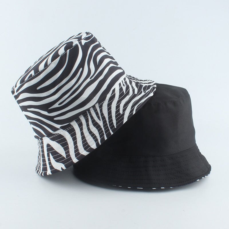 2023 New Brand Black White Plaid Check Bucket Hats Fishing Caps Women Mens Reversible Fisherman Hat