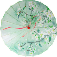 Silk Cloth Women Umbrella Japanese Cherry Blossoms Ancient Dance Umbrella Decorative Umbrella Chinese Style Oil Paper Umbrella