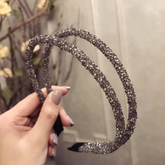 Girls Shiny Luxury Rhinestone Hair Band High Quality Diamond Pearls Hair Hoop Accessories for Women Crystal Headbands Ornaments