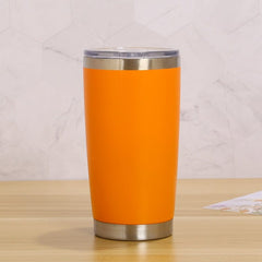 20oz Thermal Beer Mug Cups Stainless Steel Coffee Thermos Water Bottle Vacuum Insulated Leakproof With Lids Tumbler - Wowza