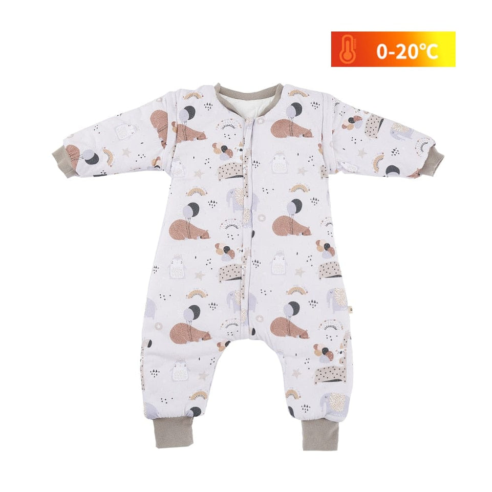 HappyFlute Baby 100% Cotton Sleeping Bag Long Sleeve Winter Cartoon Split Leg Baby Cloth Fit 0~6 Year Baby