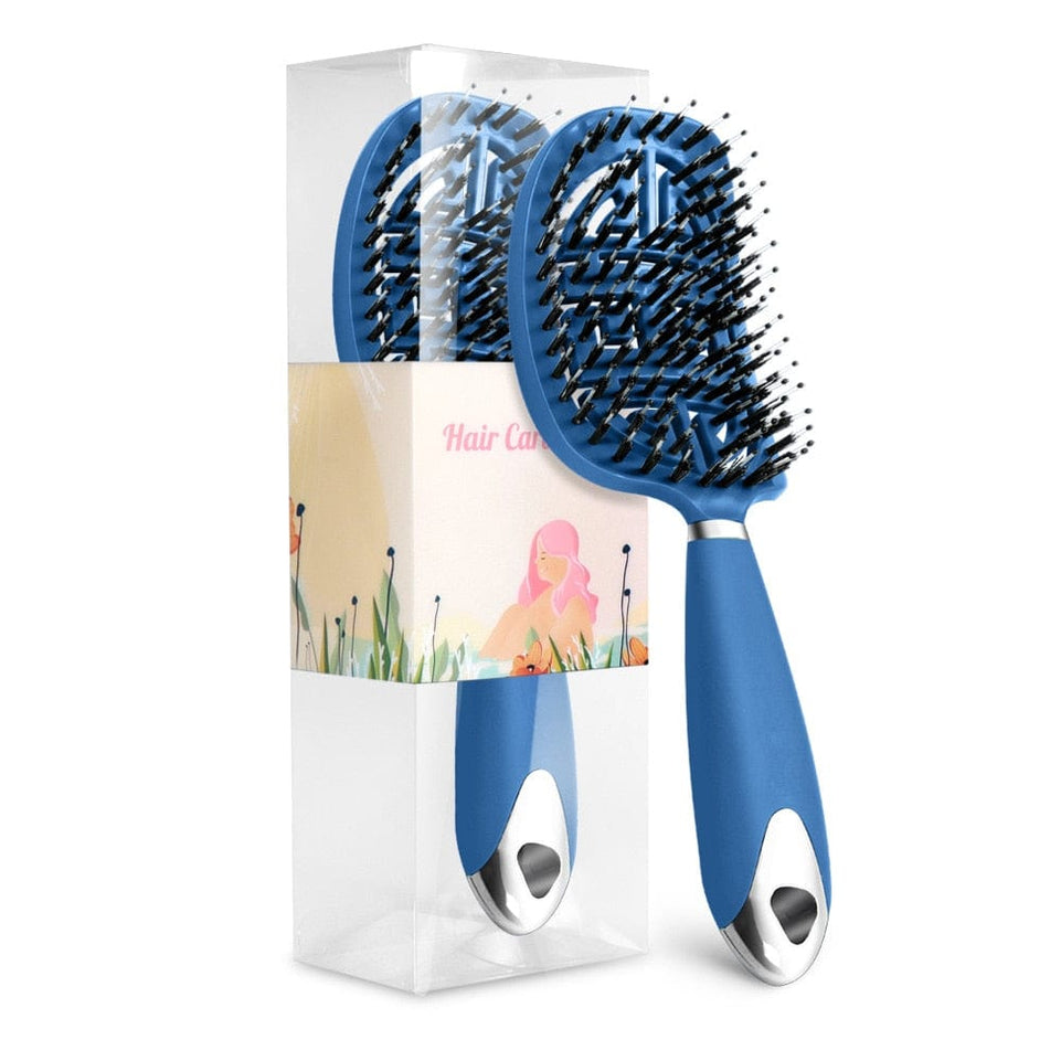 Pop Brush Brosse Detangling Hair Brush Women Nylon Scalp Massage Hair Comb Wet Curly Hairbrush Hairdressing Styling Tools