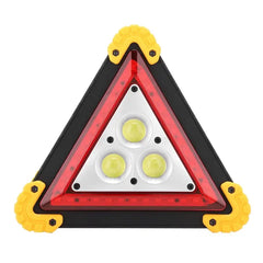 Car Emergency Breakdown Warning Triangle Red Reflective Safety Hazard Lamp Vehicle Tripod Stop Logo LED Light