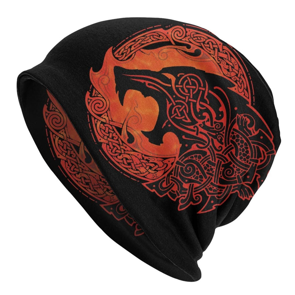 Bonnet Hats Viking Men Women's Thin Hat Tree Of With Triquetra Cap Street Skullies Beanies