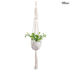 Macrame Handmade Plant Hanger Baskets Flower Pots Holder Balcony Hanging Decoration Knotted Lifting Rope Home Garden Supplies