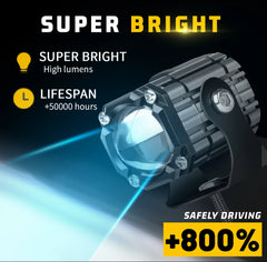 Strobe 2“ Led Work Light 12V 24V 3500K 6500K Combo Universal Motorcycles Headlight Fog Light Led Auxiliary Driving Lamp