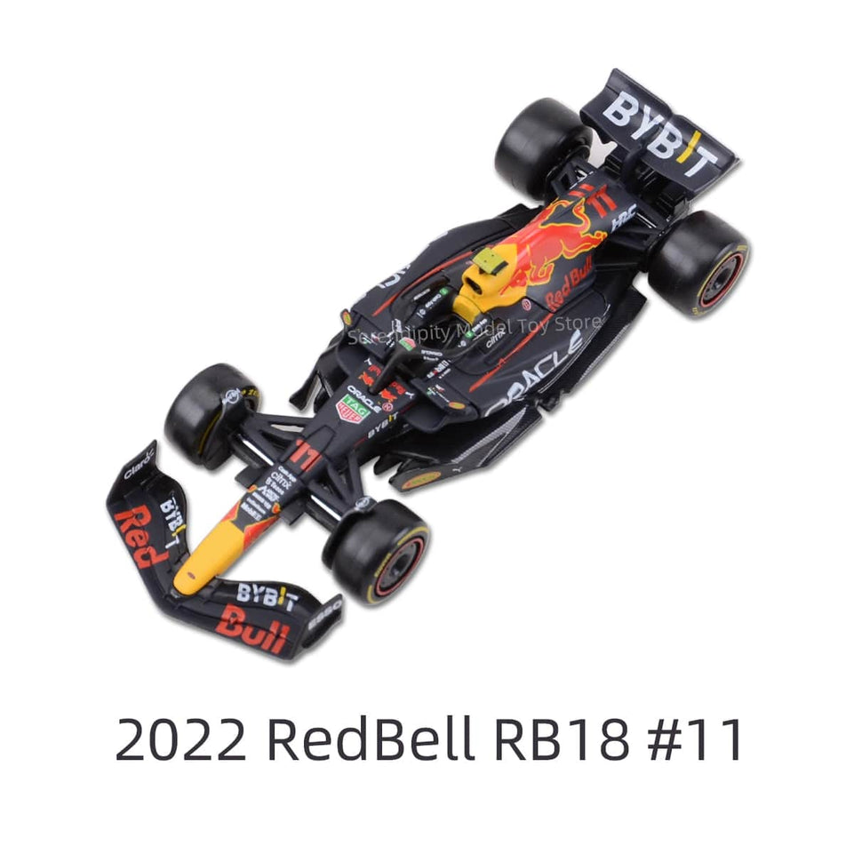 Bburago 1:43 2022 RB18 Red Bull RB16B SF1000 SF90 SF71H RB15 W10 F1 Racing Formula Car Static Simulation Diecast Alloy Model Car