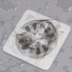 Hair Catchers Disposable for Shower Mesh Shower Drain Covers - Floor Sink Strainer Filter Mesh Stickers Bathroom Accessories
