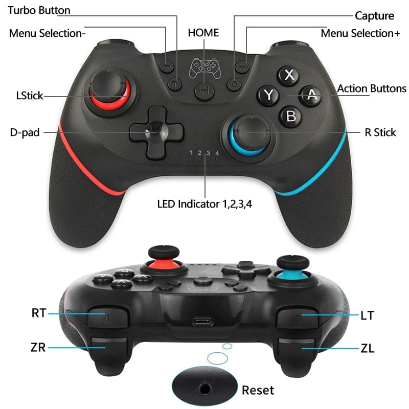 Bluetooth Wireless Controller Compatible  Nintendo Switch Pro Gamepad Compatible Nintendo Game Joystick