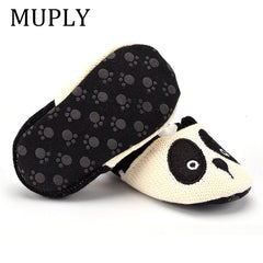 Adorable Infant Slippers Toddler Baby Boy Girl Knit Crib Shoes Cute Cartoon Anti-slip Prewalker Baby Slippers