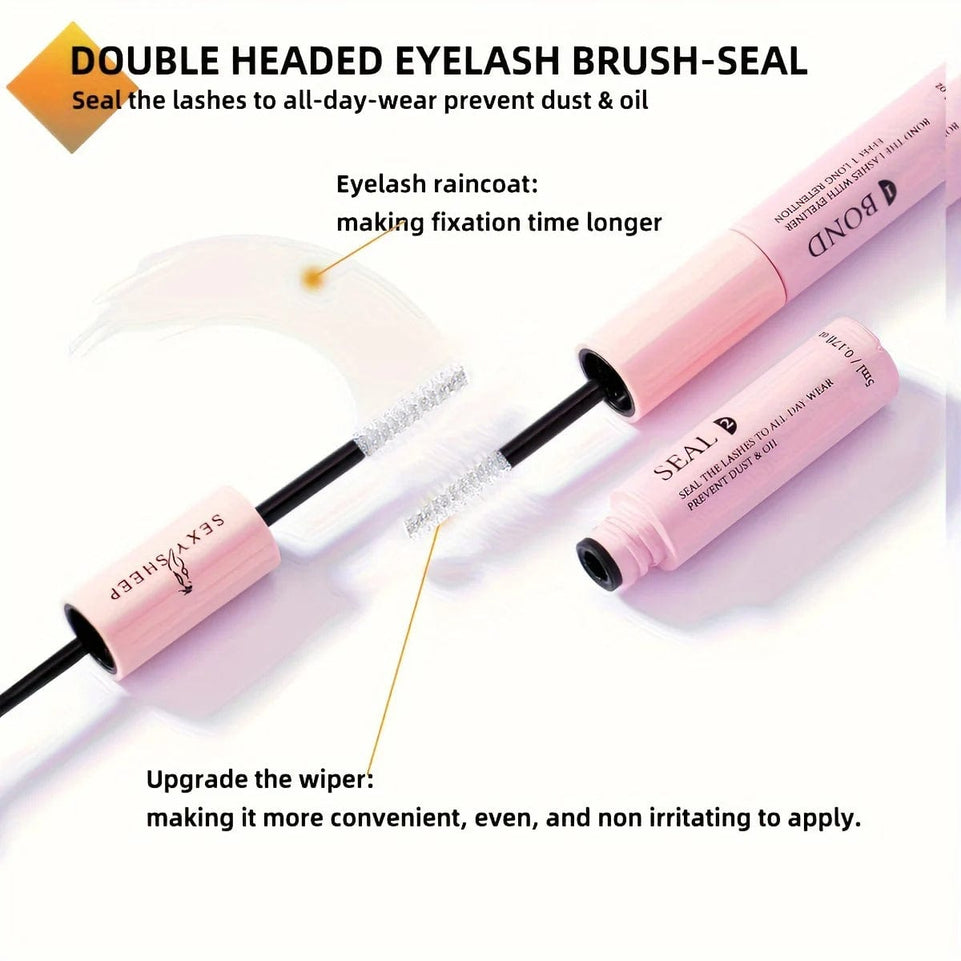DIY Eyelash Extension Kit 200pcs Individual Lashes Cluster D Curl, 8-16mm Mix Lash Clusters with Lash Bond and Seal and Lash App