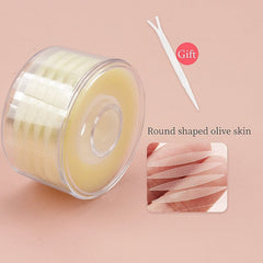 600Pcs/Box Big  Eyelid Tape Sticker Double Fold Self Adhesive Eyelid Tape Stickers S/L Makeup Clear Beige Invisible Tool