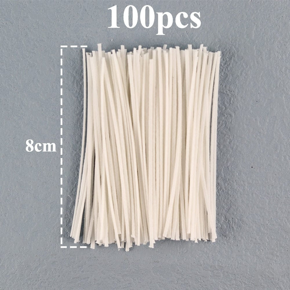 8-20cm 100 PCS Candle Wicks Smokeless Wax Pure Cotton Core for DIY Candle Making Pre-waxed Wicks Party Supplies