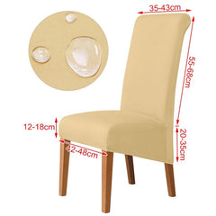 3 Sizes Waterproof Fabric Chair Cover Stretch Seat Chair Covers For Hotel Party Banquet Wedding Bar Chair Slipcovers Home Decor