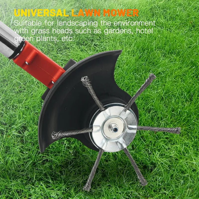 Brushcutter Head 20/23cm Steel Wire Wheel Head Upgraded Grass Trimmer Head Universal Weed Brush Removal Moss Rust Fit Gasoline Brushcutter