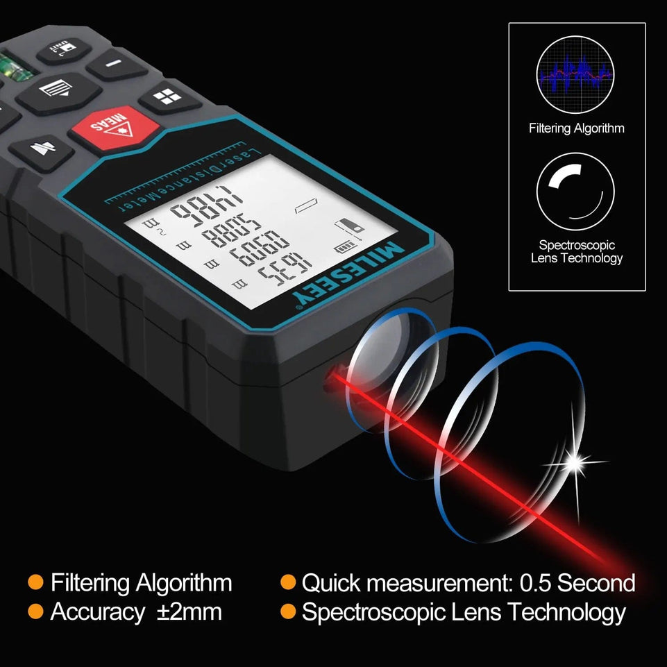 Mileseey X5 Laser Tape Measure Distance Meter Roulette Digital Tape Rangefinder Range Finder