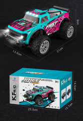 Model RC Car With LED Light 2WD Off-road Remote Control Climbing Vehicle Outdoor Cars Toy Gifts for Kids