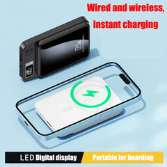 100000mAh Wireless Magnetic Power Bank Magsafe 50000mAh Wireless Fast Charging Thin Portable Waterproof