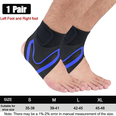 GOBYGO  Sport Ankle Support Elastic High Protect Sports Ankle Equipment Safety Running Basketball Ankle Brace Support