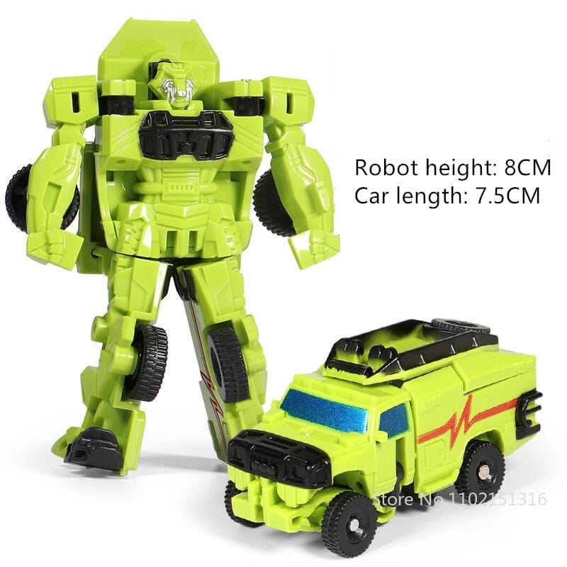 Mini Transformation Cars Kid Classic Robot Car Toys Action & Toy Figures Plastic Deformation Boys Gifts for Children