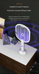 Mosquito Swatter with TYPE-C Charging, 3 in 1 Electric Mosquito Swatter, Mosquito Killer Lamp