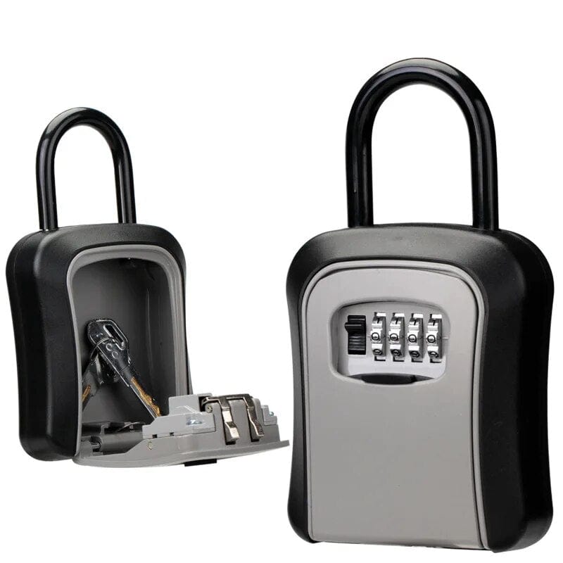 KeyBox password Extended Locking Hook Steel Wire Hanging Key Storage Waterproof Key 4 Digit Code Box free installation