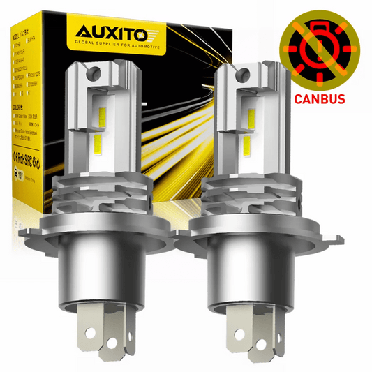 AUXITO H4 9003 LED Headlight Bulb CSP Fanless With Canbus High & Low Beam LED Headlamp for Car Motorcycle