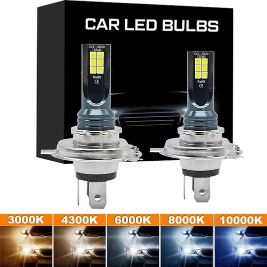 2Pcs Car Led Headlight Super Bright H4 H7 Led Bulb  Motorcycle H1 H3 H8 H9 H11 Auto Fog Lamps 9005 9006 HB3 HB4 Light 12v 24V 80W