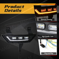 GWM Great Wall LED Daytime Running Lights DRL Car Fog Lamps Turn Signal White Yellow Blue Car Accessories 12V