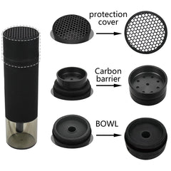 Portable Hookah Set with Chicha Ceramic Bowl Car Outdoor Travel Sheesha Narguile Complete Smoking Accessories Small Shisha Kit
