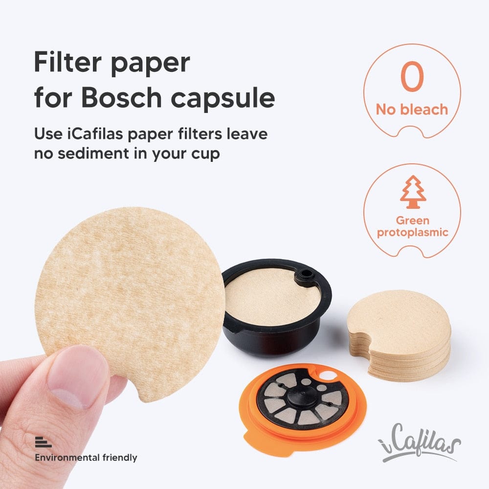 ICafilas Eco-Friendly Reusable Filter Refillable Espresso Coffee Maker Capsules For Bosch Machine Tassimo Coffee Pod - Wowza