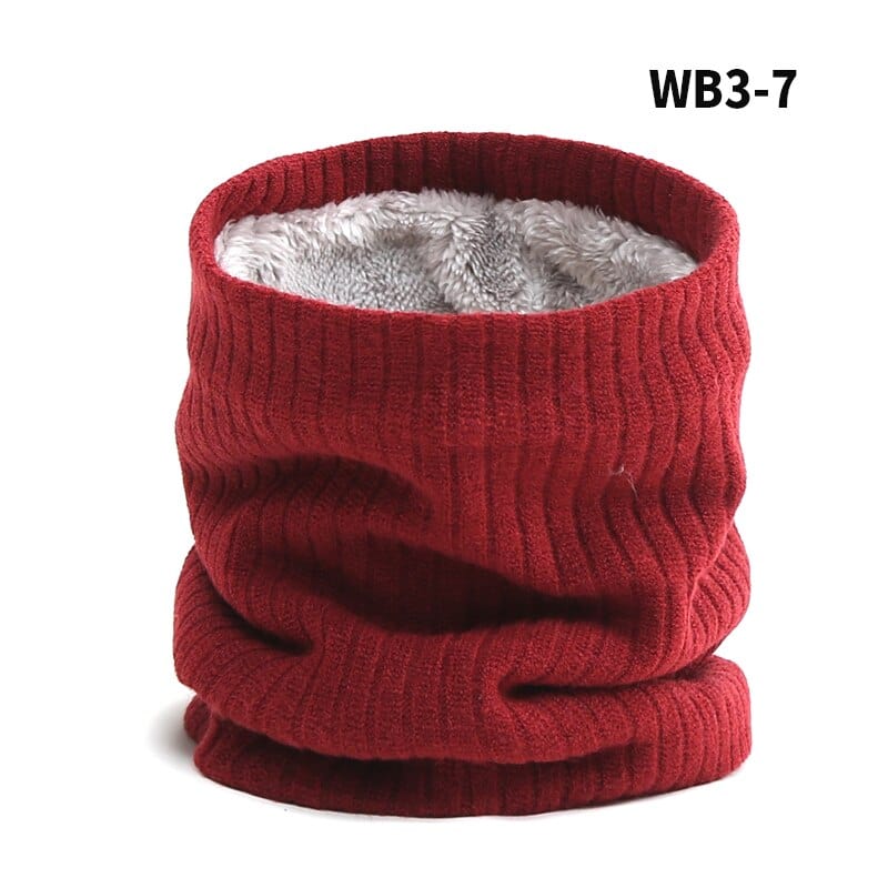 2022 New Neck Scarf Winter Women Men Solid Knitting Collar Thick Warm Velveted Rings Scarves High Quality Allmatch Muffler